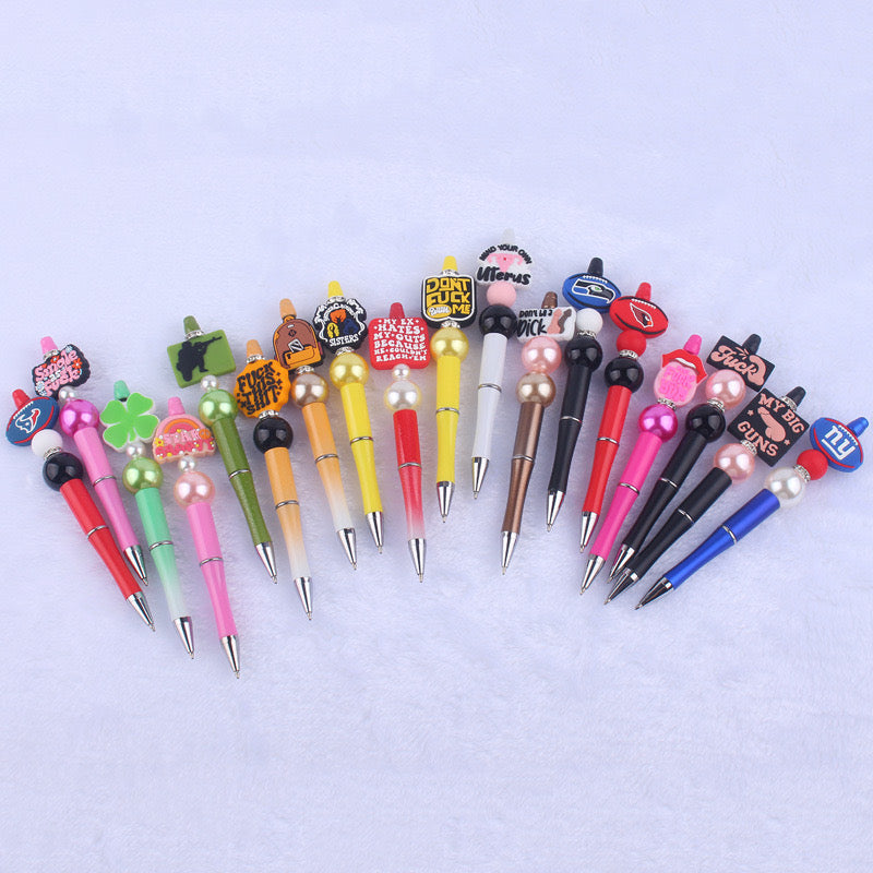 DIY beaded pen Creative handmade colorful beaded multifunctional ballpoint pen