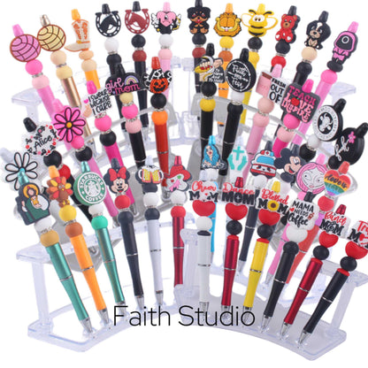 DIY beaded pen Creative handmade colorful beaded multifunctional ballpoint pen